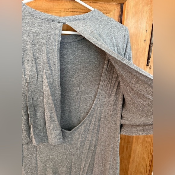 🎉Forever 21 Gray Tee Shirt Open Back Dress Size Small. - Picture 5 of 9